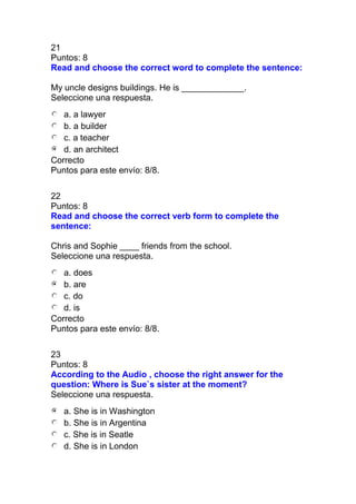 Prueba nacional de ingles i
