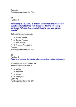 Prueba nacional de ingles i