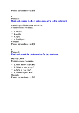 Prueba nacional de ingles i