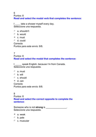 Prueba nacional de ingles i