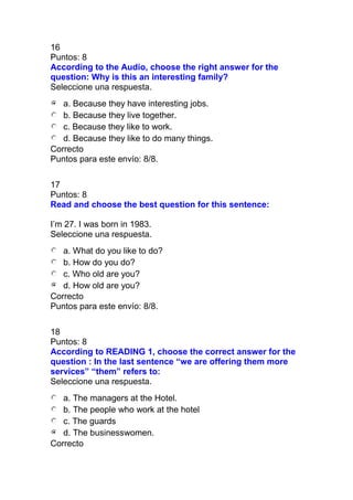 Prueba nacional de ingles i