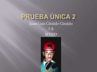Juan Luis Giraldo Giraldo
7-E
IETISD
 