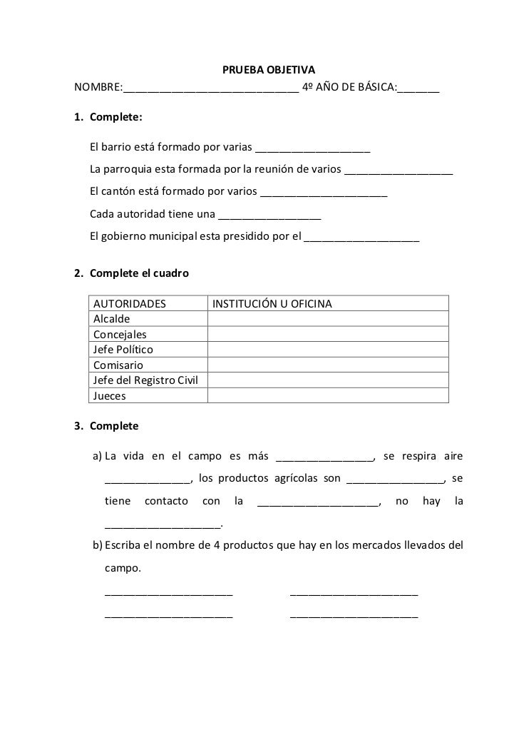 preguntas objetivas ejemplos prueba objetiva preguntas objetivas ejemplos prueba objetiva