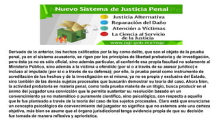 Prueba penal en el sistema penal acusatorio | PPTX