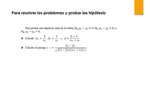 Para resolver los problemas y probar las hipótesis:
 