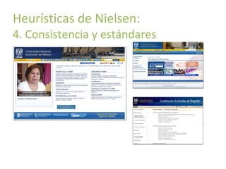 Principios básicos de usabilidad

Heurísticas de Nielsen:

4. Consistencia y estándares

www.virtualexito.com

 
