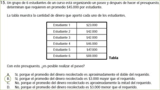 Prueba saber 9 math