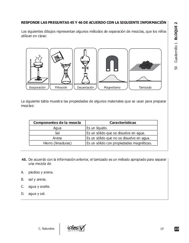 Prueba saber ciencias naturales 5 2012