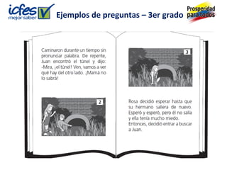 Ejemplos de preguntas – 3er grado
 