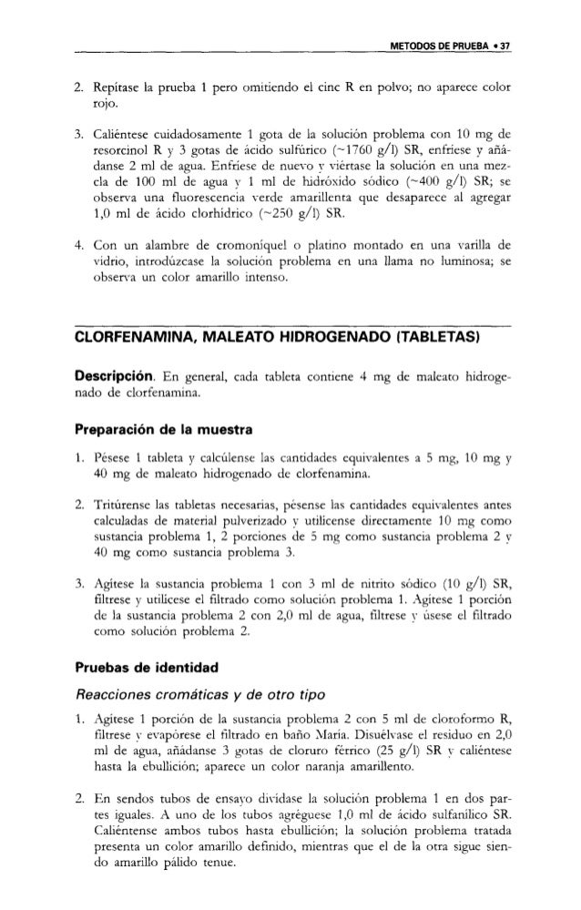 Pruebas Basicas Para Formas Farmaceuticas Oms 1992