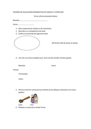 Pruebas de diagnostico