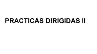 PRACTICAS DIRIGIDAS II
 