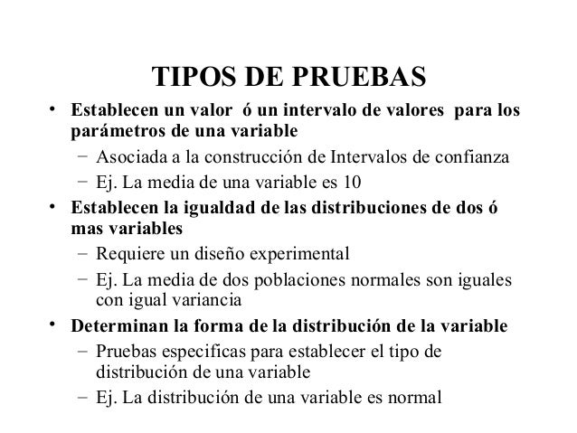 Pruebas de hipotesis