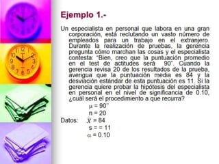 Estadística: Prueba de Hipótesis