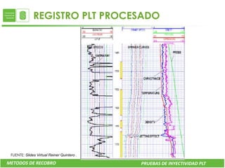 REGISTRO PLT PROCESADO




 FUENTE: Slides Virtual Reiner Quintero .

METODOS DE RECOBRO                          PRUEBAS DE INYECTIVIDAD PLT
 