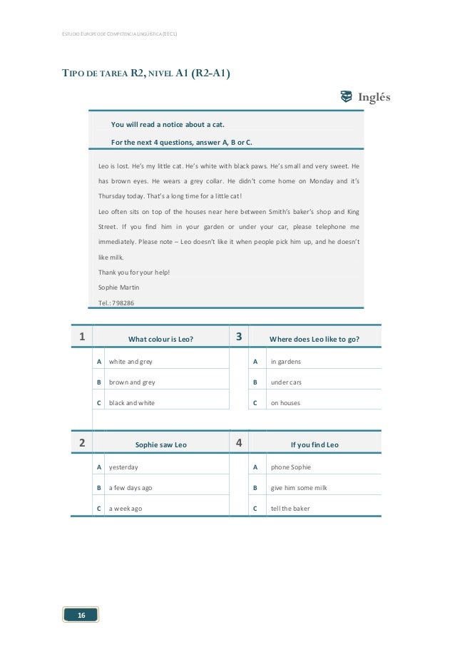 Resultado de imagen de tarea expresion escrita A1 EECL