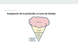 Antipatrón de la pirámide: el cono de helado
 