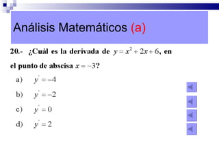 Análisis Matemáticos  (a) 