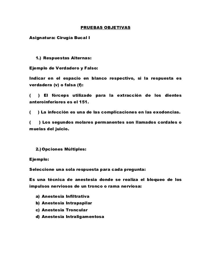 preguntas objetivas ejemplos pruebas objetivas preguntas objetivas ejemplos pruebas objetivas