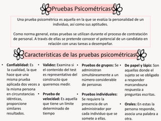 Las Pruebas Psicometricas | PPTX