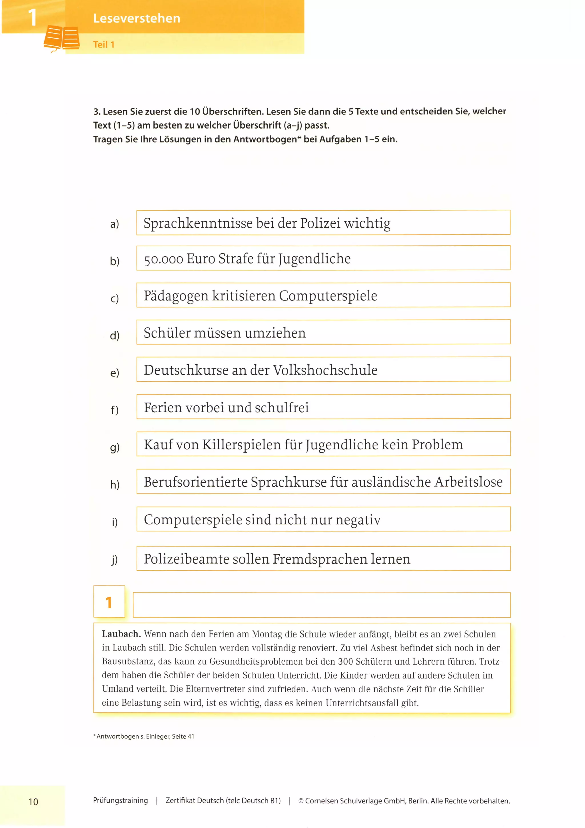 Pruefungstraining zertifikat telc deutsch b1 ocr pdf