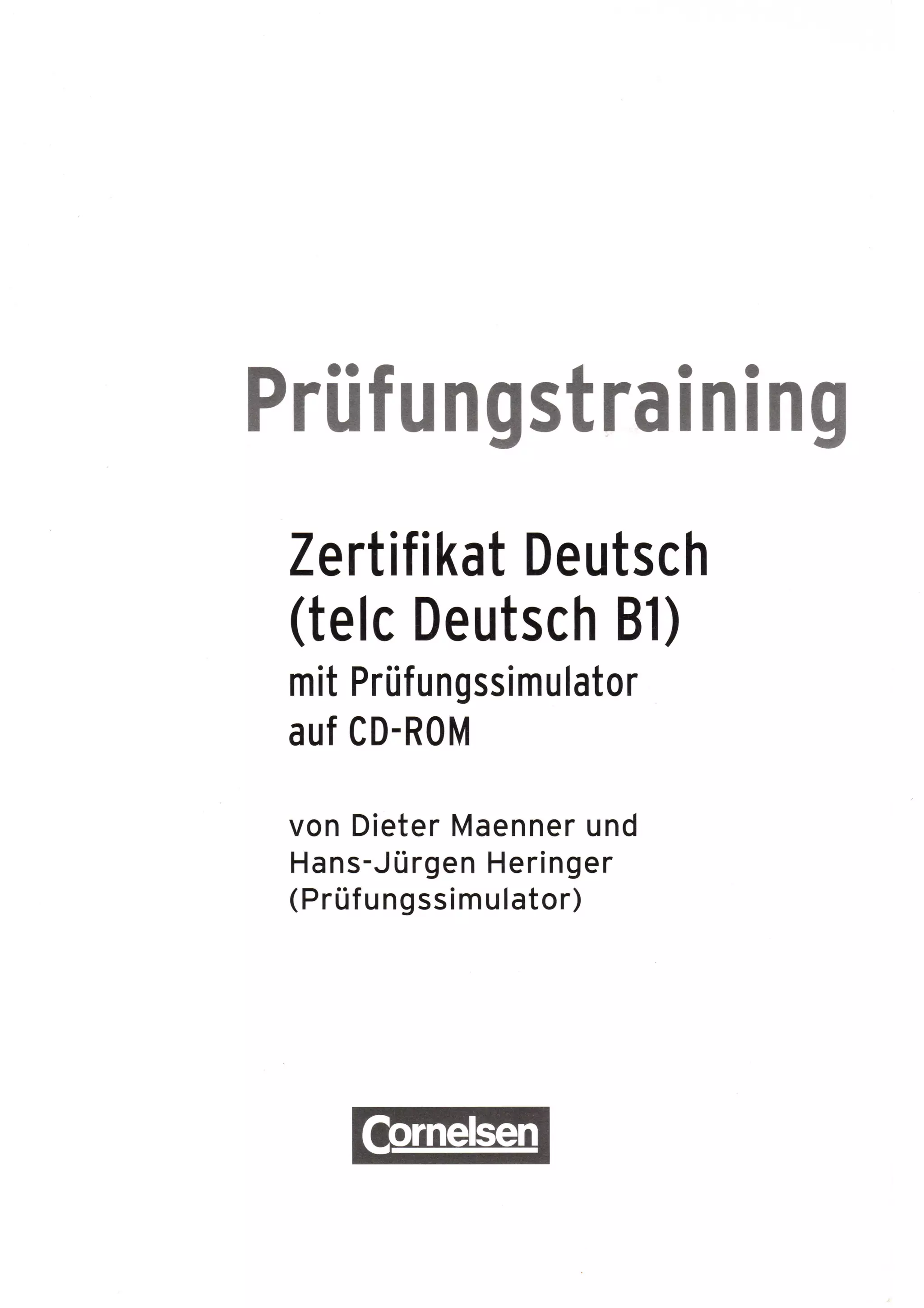Pruefungstraining zertifikat telc deutsch b1 ocr | PDF