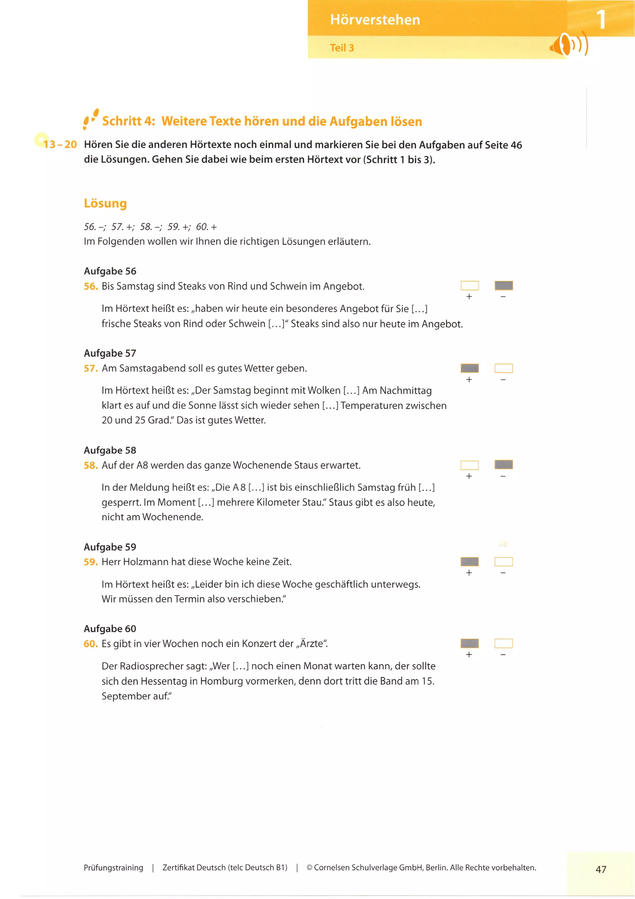 Pruefungstraining zertifikat telc deutsch b1 ocr | PDF