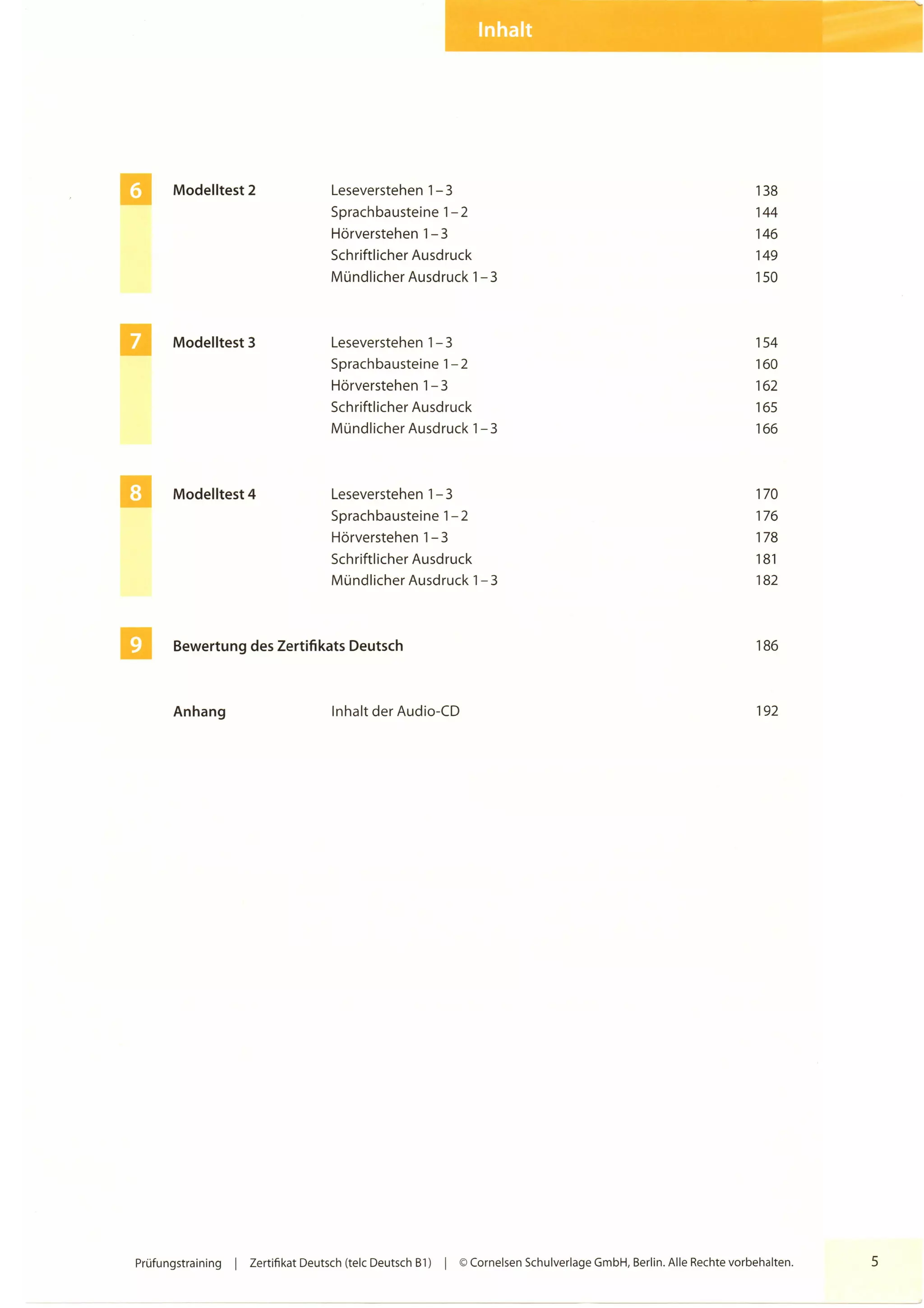 Prüfungstraining Telc Deutsch B1 Cornelsen Lösungen Pdf Pruefungstraining zertifikat telc deutsch b1 ocr | PDF