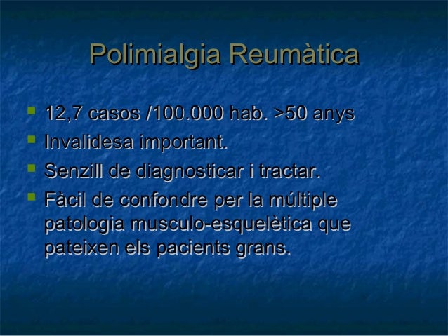 Polimialgia reumatica