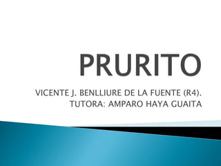VICENTE J. BENLLIURE DE LA FUENTE (R4).
TUTORA: AMPARO HAYA GUAITA
 