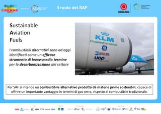 Il ruolo dei SAF
Sustainable
Aviation
Fuels
I combustibili alternativi sono ad oggi
identificati come un efficace
strument...