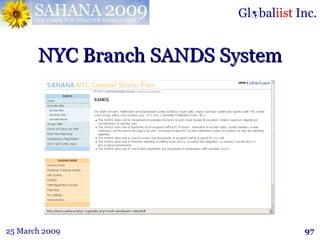 NYC Branch SANDS System 