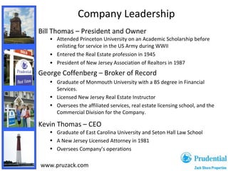 Company Leadership <ul><ul><li>Attended Princeton University on an Academic Scholarship before enlisting for service in th...