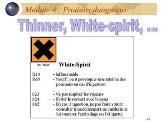41
Module 4 : Produits dangereux
 