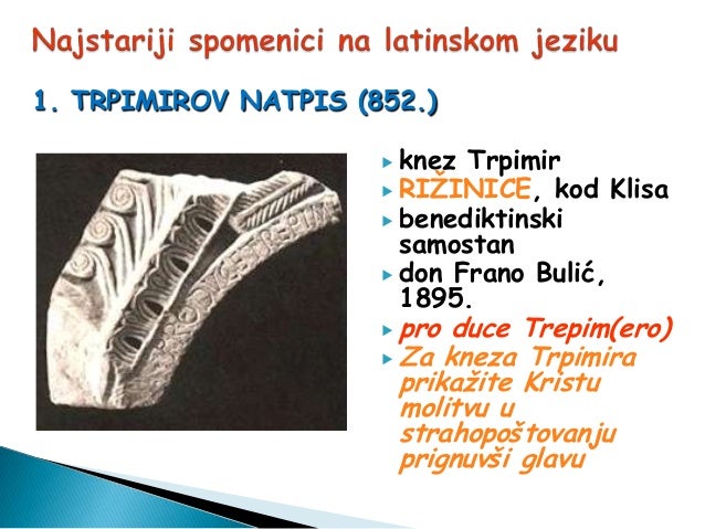 Prvi Pisani I Tiskani Spomenici