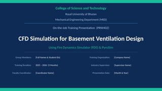 CFD Simulation for Basement Ventilation Design Using FDS & PyroSim ...