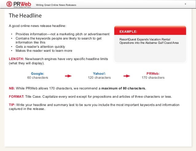 how to write a press release example prweb online press release format