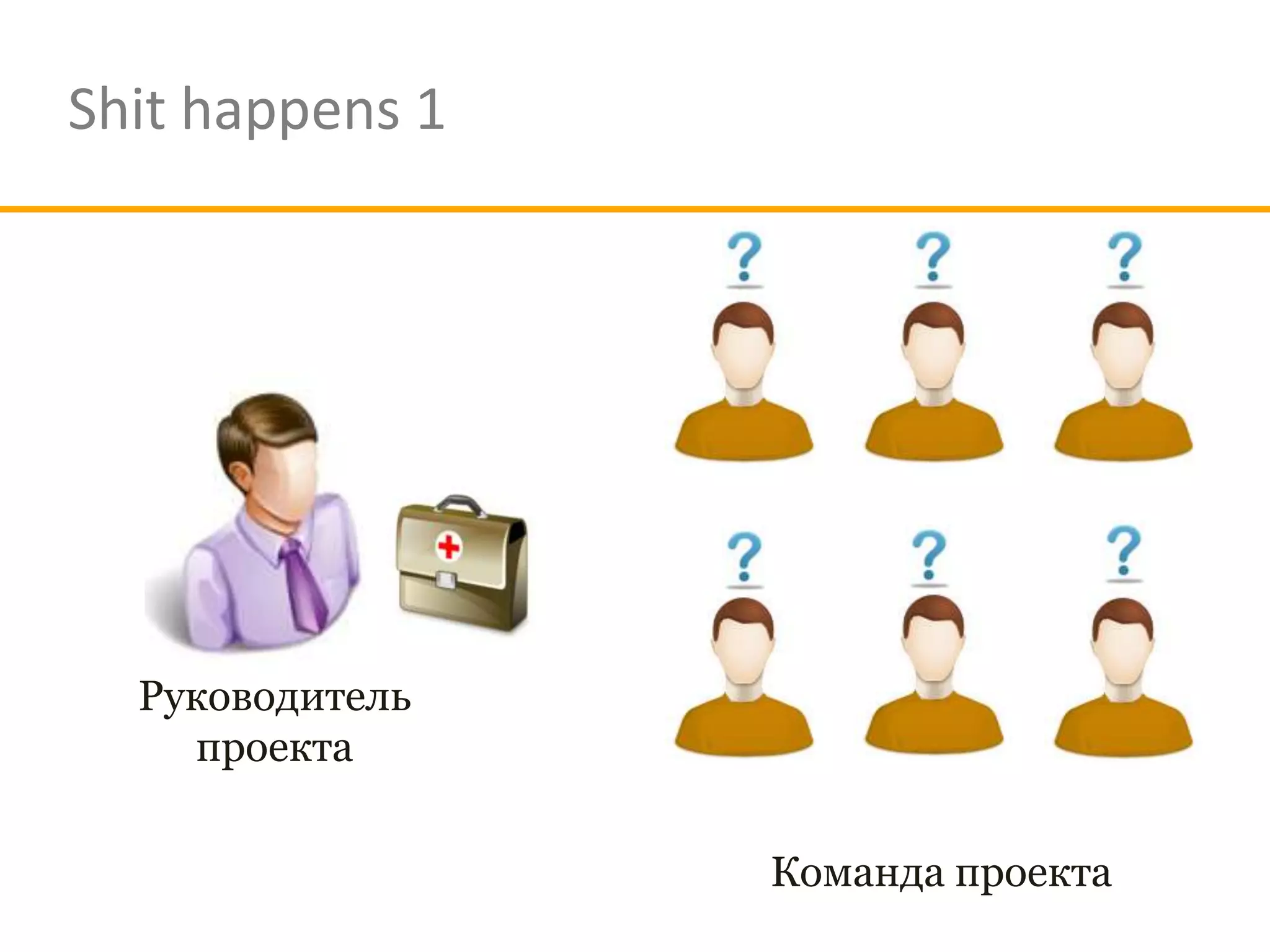 Shit happens 1




  Руководитель
    проекта

                 Команда проекта
 