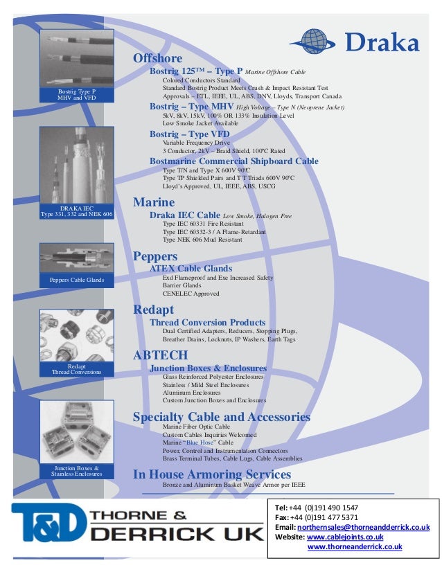 Prysmian Draka Cable Catalogue NEK606 BFOU RFOU