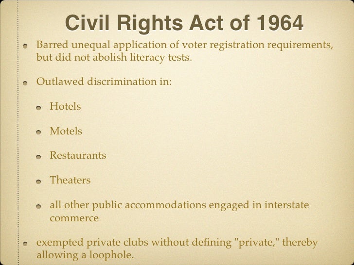 an analysis of the united states congress and the civil rights act in 1964 Congress and the civil rights act of 1964 equal treatment of all americans, regardless of race, was a major debate for decades in the us congress. an analysis of the united states congress and the civil rights act in 1964 Congress and the civil rights act of 1964 equal treatment of all americans, regardless of race, was a major debate for decades in the us congress.