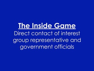 PS 101 Interest Groups Fall 2008