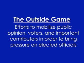 PS 101 Interest Groups Fall 2008