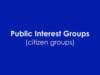 PS 101 Interest Groups Fall 2008