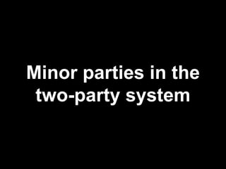 Minor parties in the two-party system 