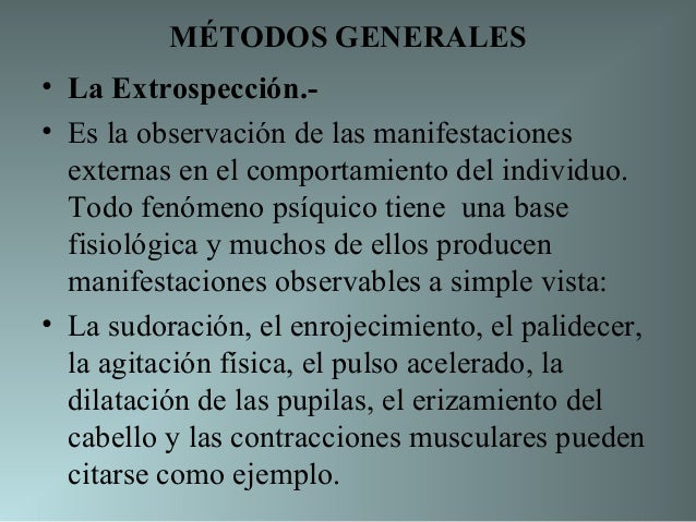 Metodos de la Psicologia