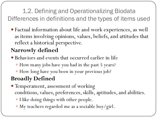 types of biodata