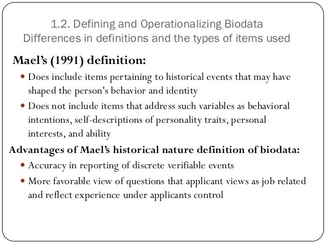 types of biodata