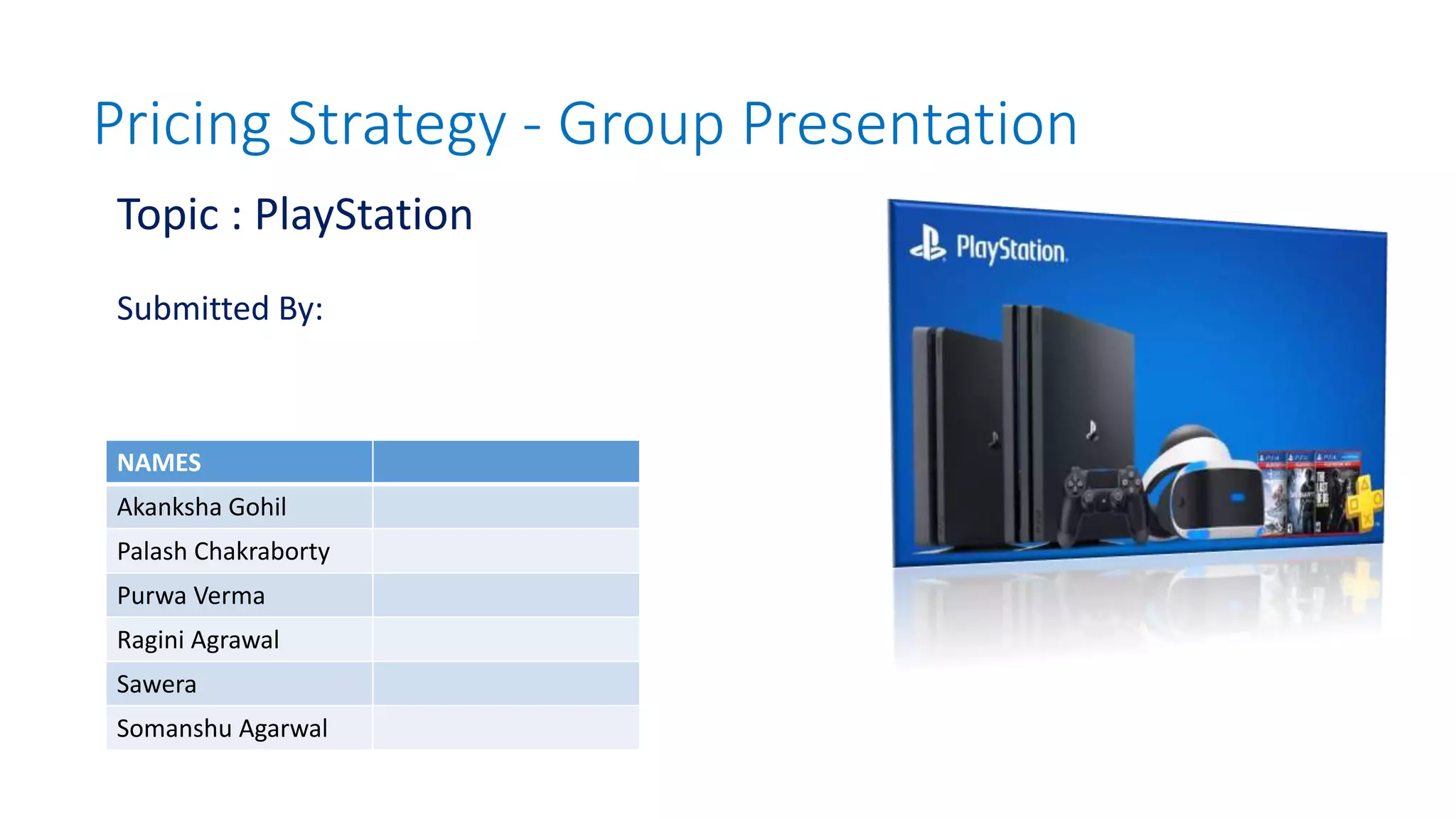 Ps4 Price Module Pricing Pyramid of Play Station | PPTX | Home Entertainment Systems ...