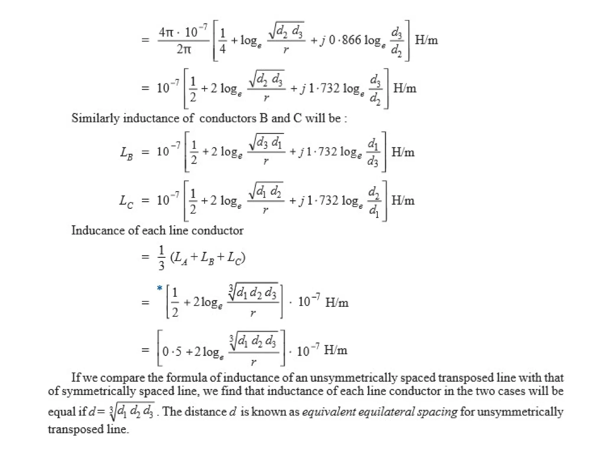 Transmission line parameters and mitigation