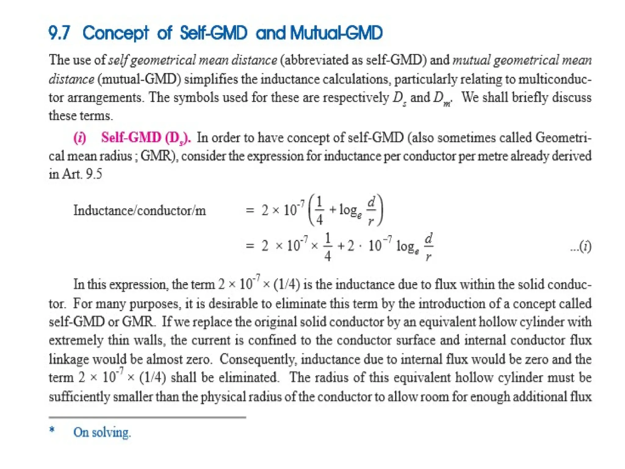 Transmission line parameters and mitigation